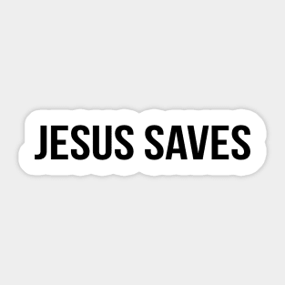 Jesus Saves Cool Motivational Christian Sticker